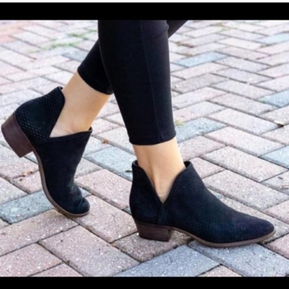 Lucky Brand Black Ankle Booties